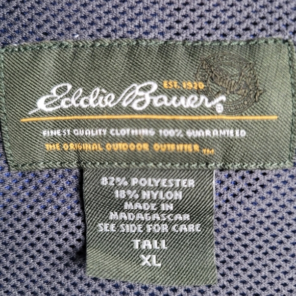 Eddie Bauer Men's Plaid Short Sleeve Button Up Shirt Lot Of 2 Size XL Tall - Picture 5 of 15